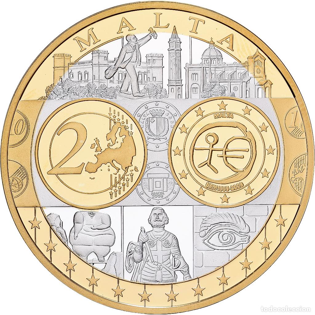 Medallas tem&aacute;ticas: [#1529629] Malta, medalla, Europa, Plata, FDC