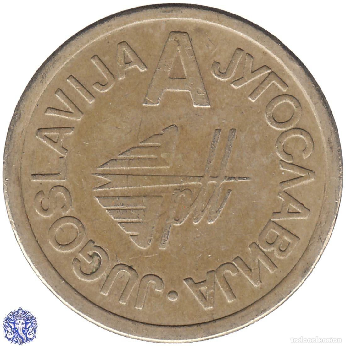 Medallas tem&aacute;ticas: YUGOSLAVIA Ficha telef&oacute;nica 1989-1995 PTT &rdquo;A&rdquo; TC#616136