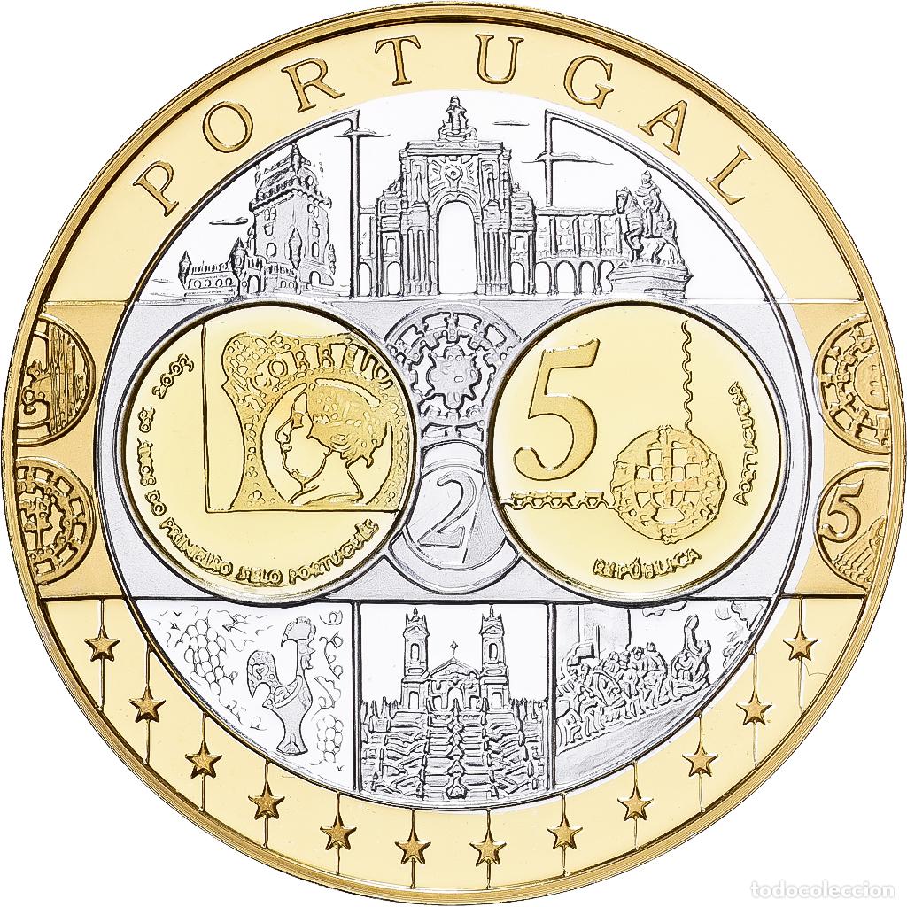 Medallas tem&aacute;ticas: [#1529646] Portugal, medalla, Europa, Plata, FDC