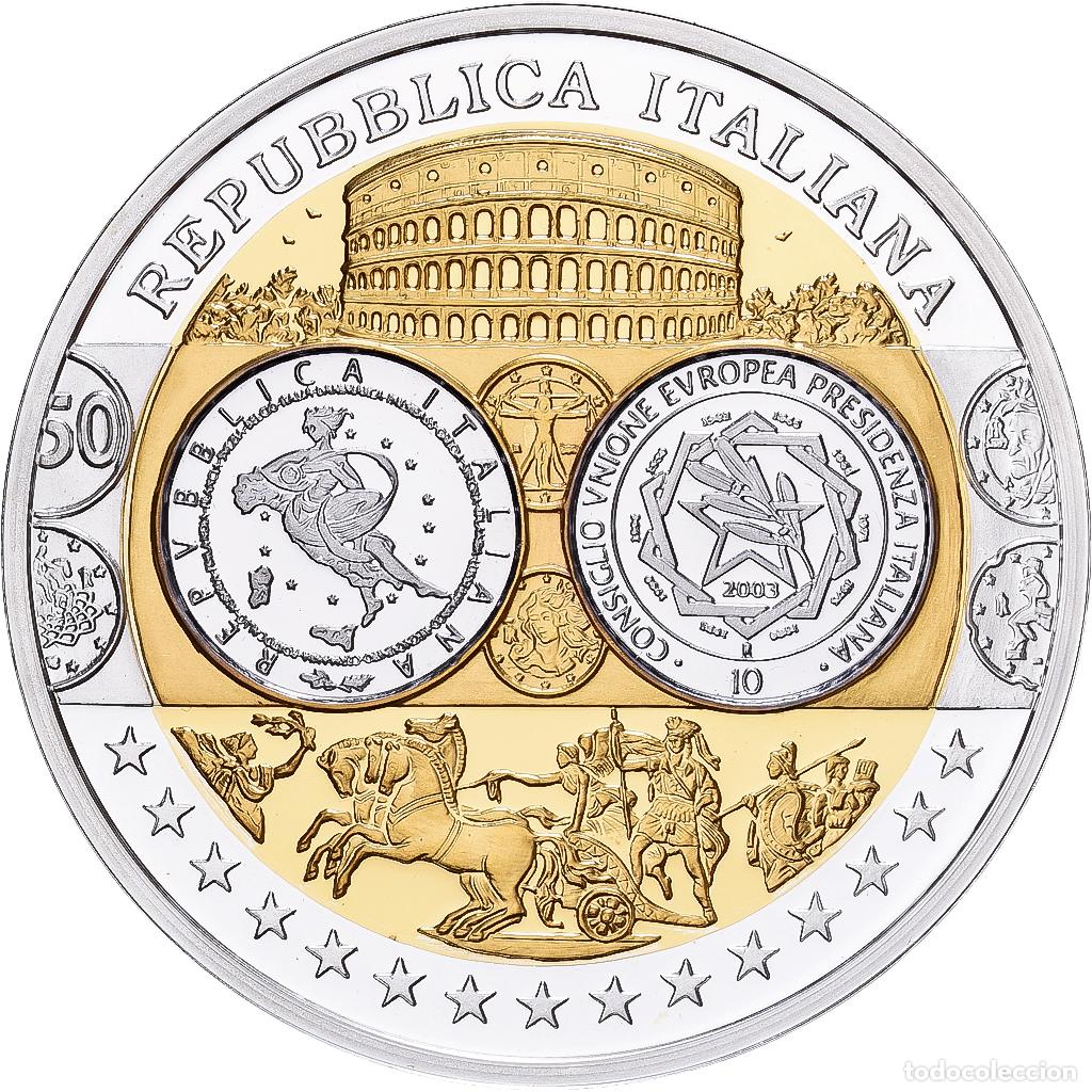 Medallas tem&aacute;ticas: [#1529630] Italia, medalla, Europa, Plata, FDC