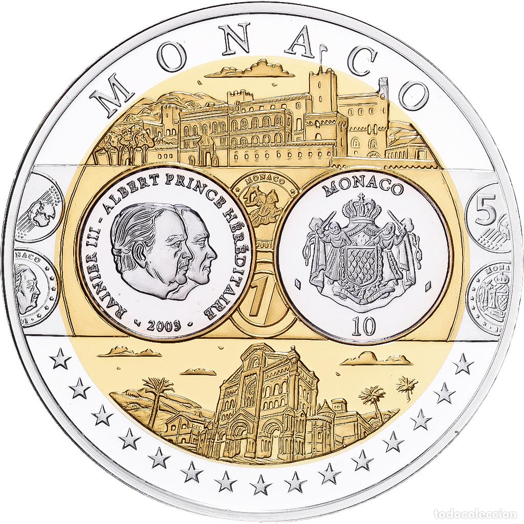 Medallas tem&aacute;ticas: [#1529616] M&oacute;naco, medalla, Europa, Plata, FDC