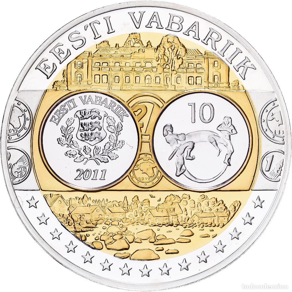 Medallas tem&aacute;ticas: [#1529620] Estonia, medalla, Europa, Plata, FDC
