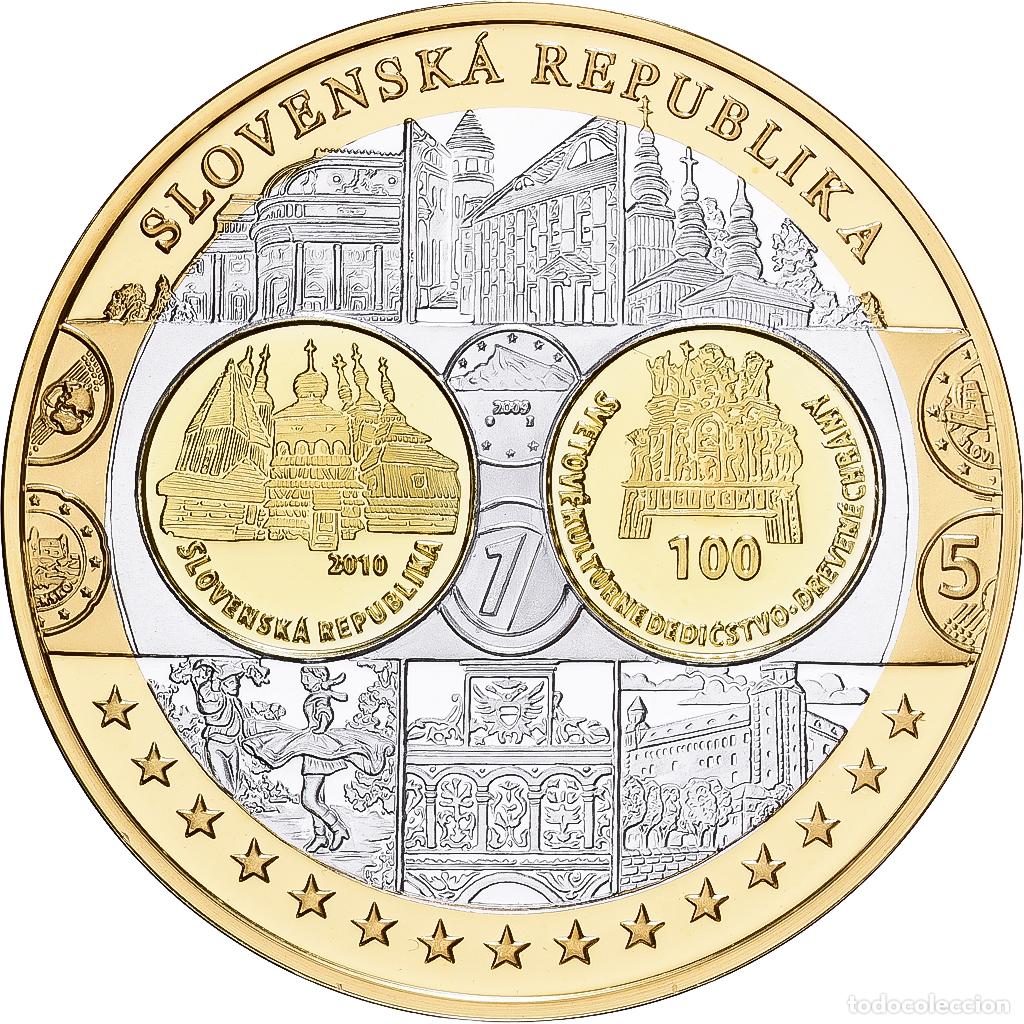 Medallas tem&aacute;ticas: [#1529641] Eslovaquia, medalla, Europa, Plata, FDC
