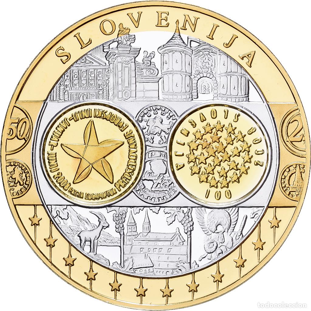 Medallas tem&aacute;ticas: [#1529643] Eslovenia, medalla, Europa, Plata, FDC