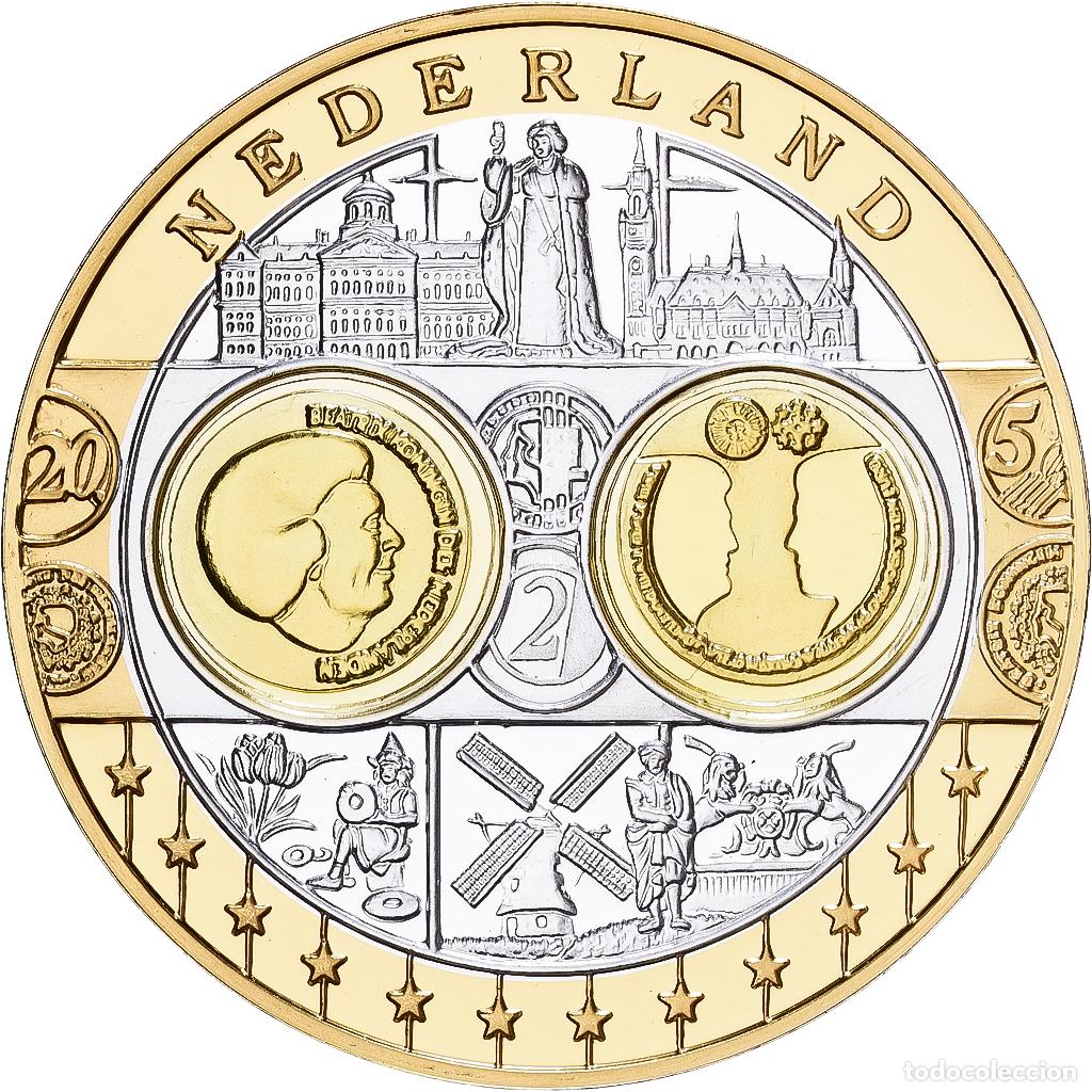Medallas tem&aacute;ticas: [#1529647] Pa&iacute;ses Bajos, medalla, Europa, Plata, FDC