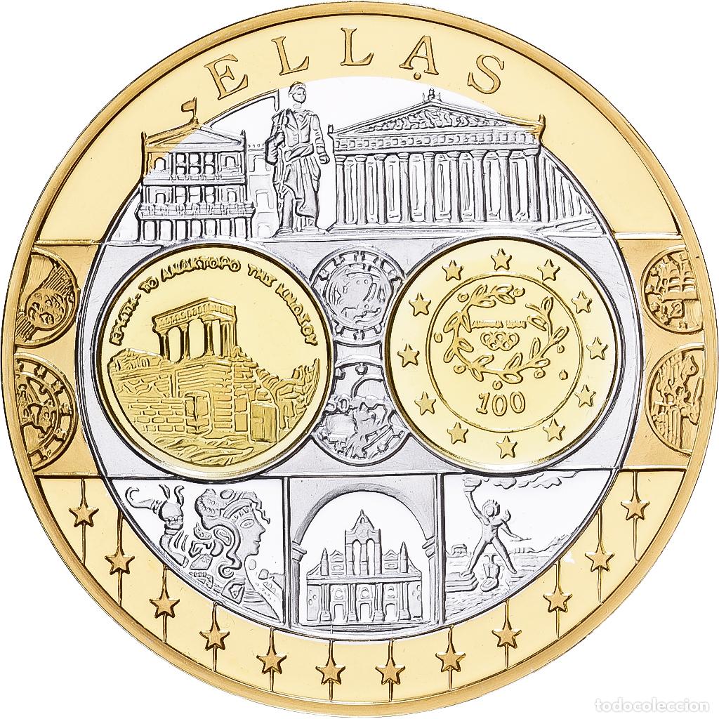 Medallas tem&aacute;ticas: [#1529637] Grecia, medalla, Europa, Plata, FDC