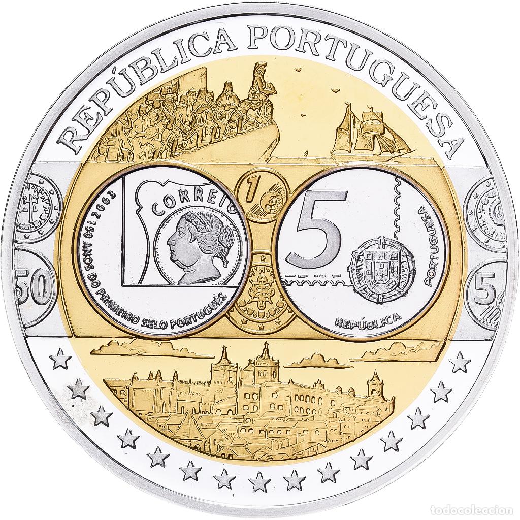 Medallas tem&aacute;ticas: [#1529645] Portugal, medalla, Europa, Plata, FDC