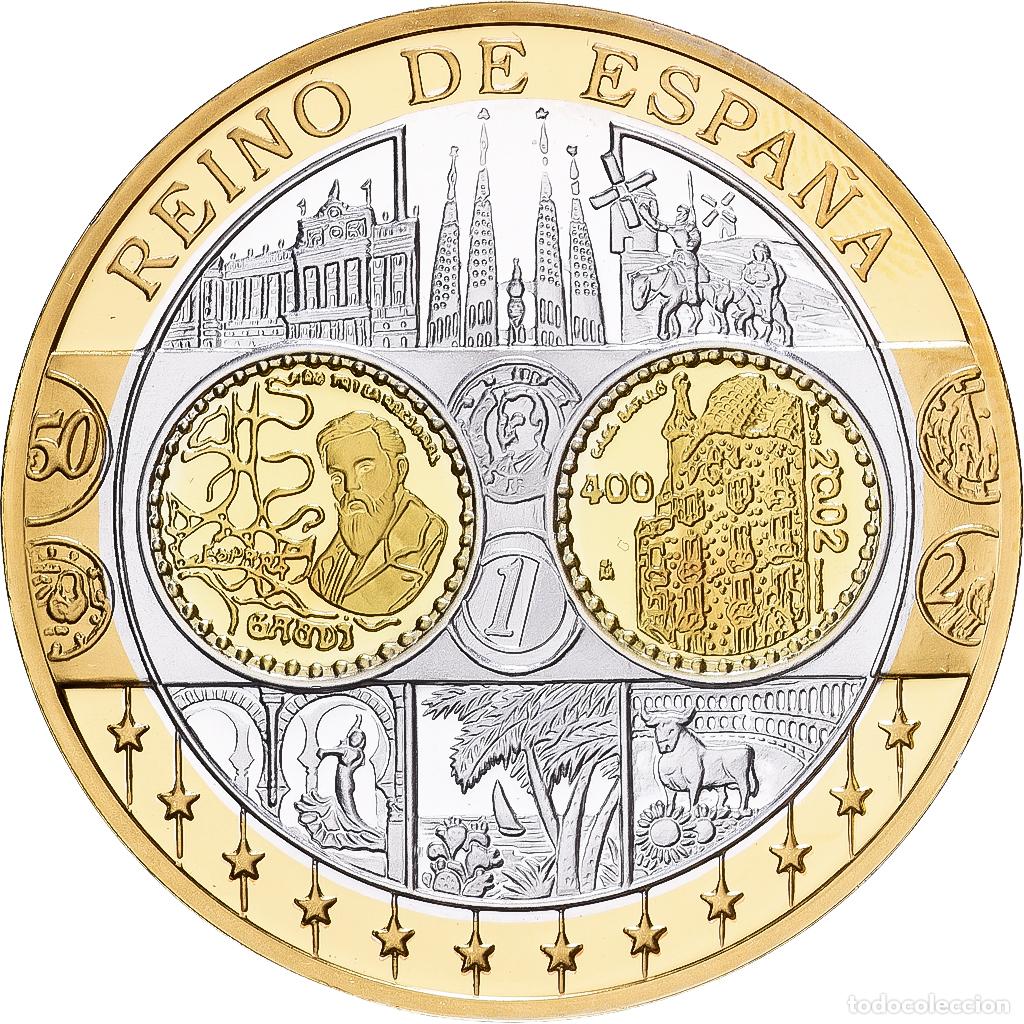 Medalhas tem&aacute;ticas: [#1529889] Espa&ntilde;a, medalla, Europa, Plata, FDC