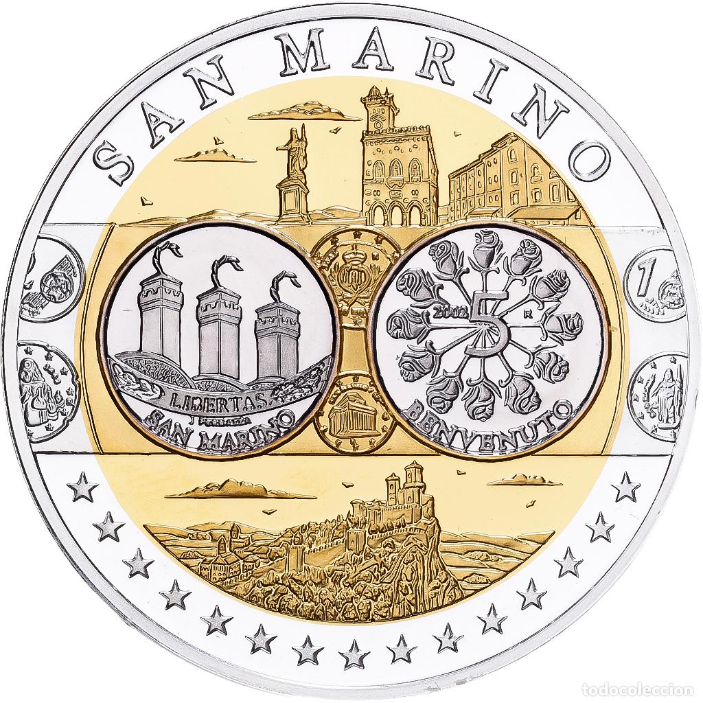 Medalhas tem&aacute;ticas: [#1529902] San Marino, medalla, Europa, Plata, FDC