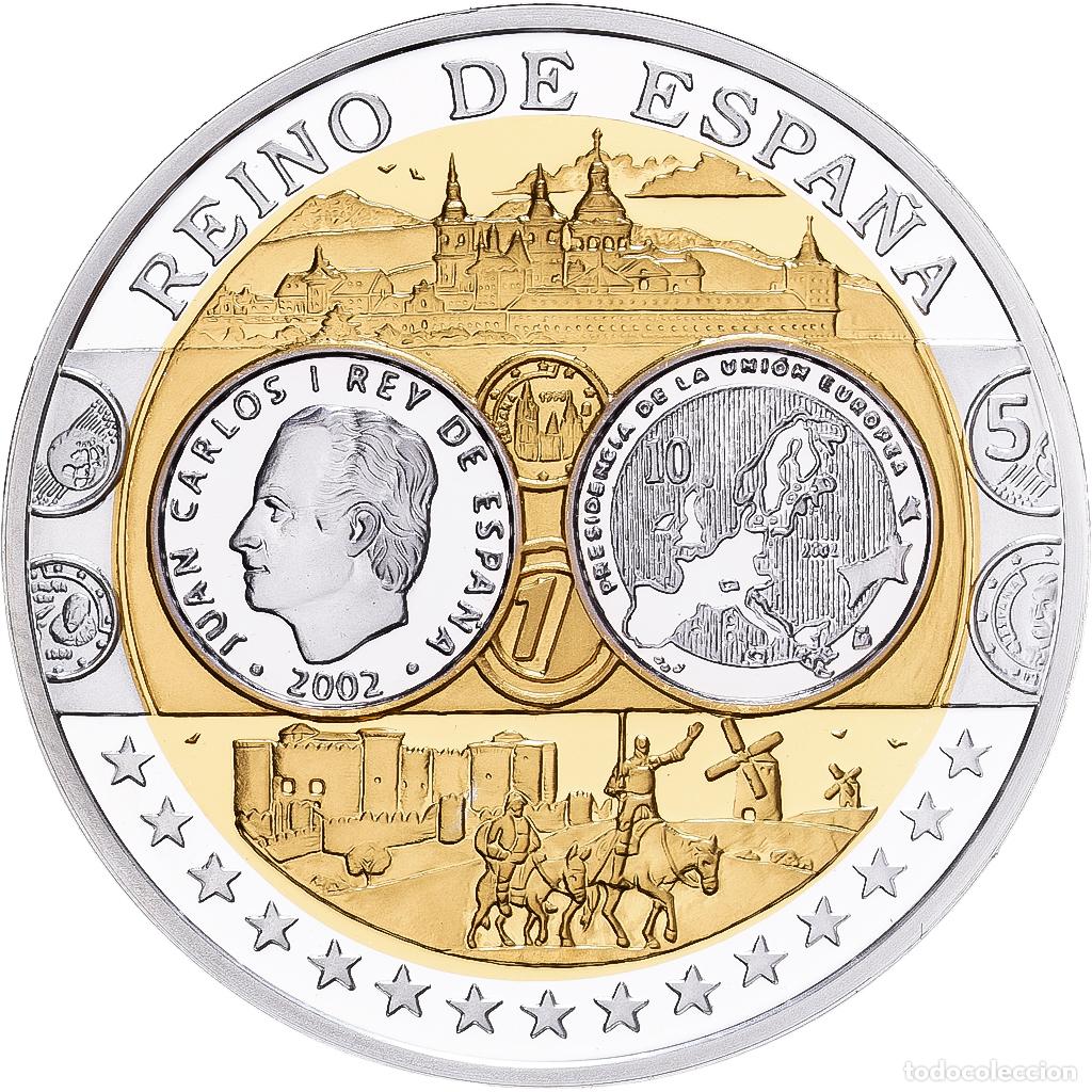 Medalhas tem&aacute;ticas: [#1529890] Espa&ntilde;a, medalla, Europa, Plata, FDC