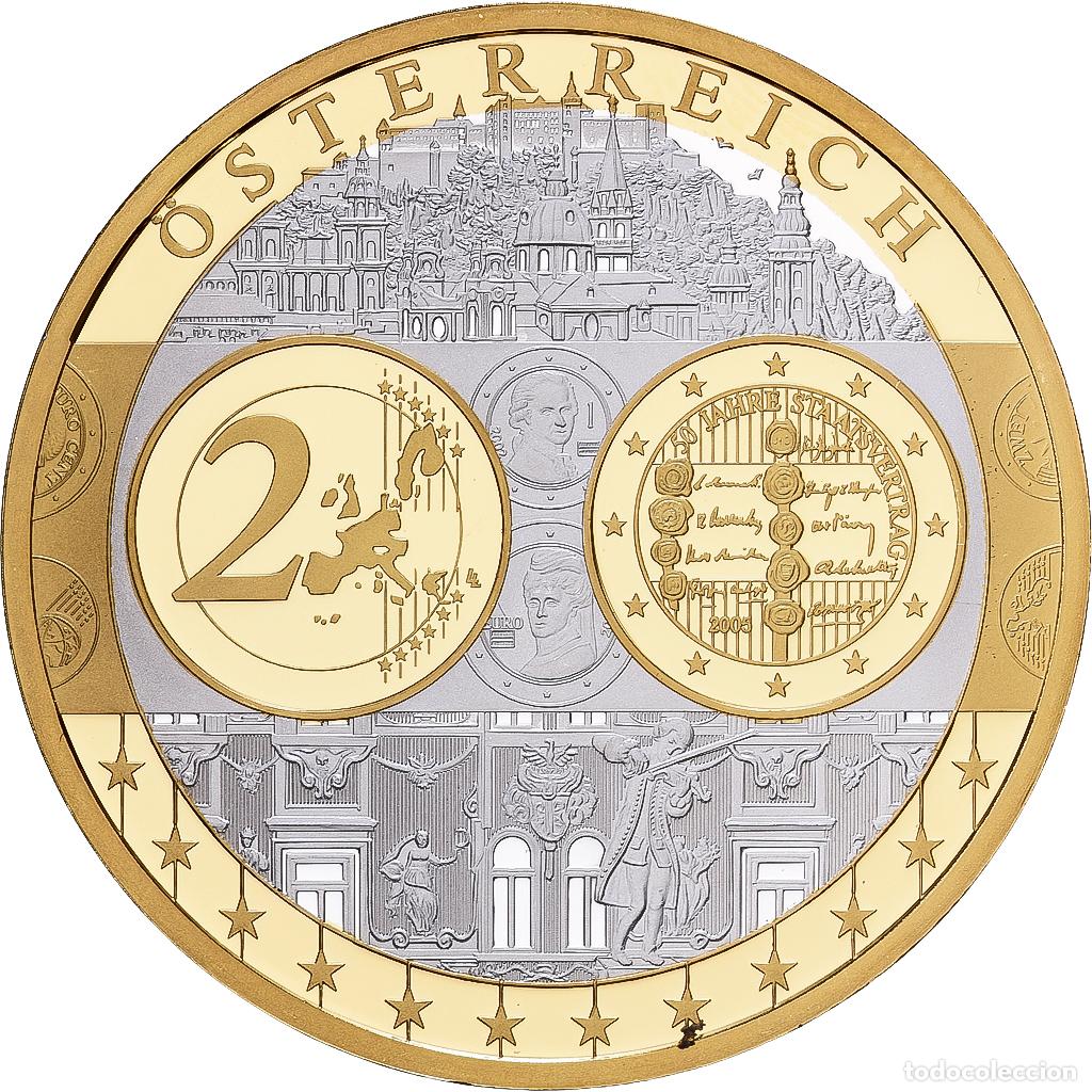 Medallas tem&aacute;ticas: [#1529895] Austria, medalla, Europa, Plata, FDC