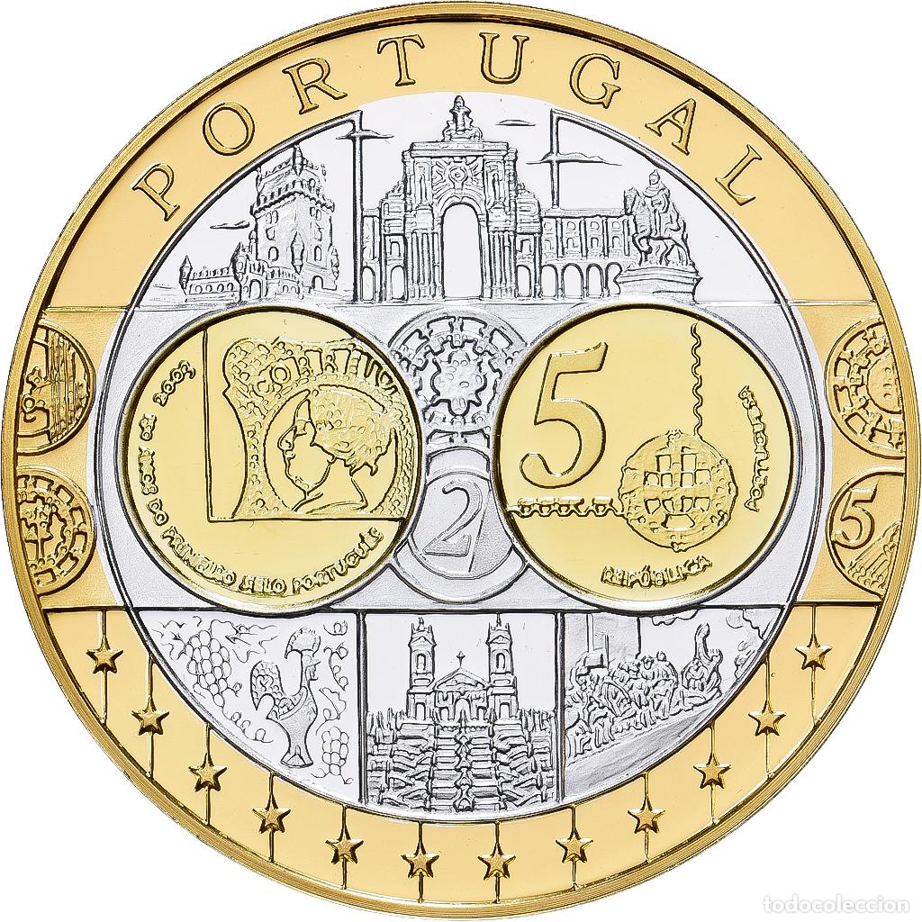 Medallas tem&aacute;ticas: [#1529905] Portugal, medalla, Europa, Plata, FDC