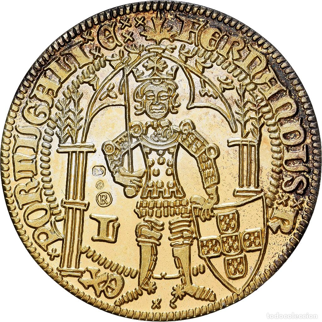 Medallas tem&aacute;ticas: [#1529585] Portugal, medalla, Reproduction, Ferdinand Ier, Oro vermeil, SC
