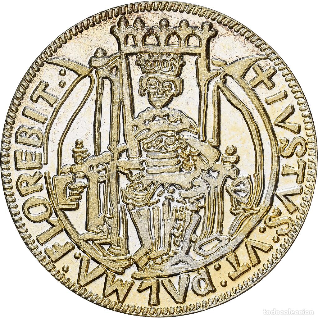 Medallas tem&aacute;ticas: [#1529584] Portugal, medalla, Reproduction Justo - Jean II, Oro vermeil, SC
