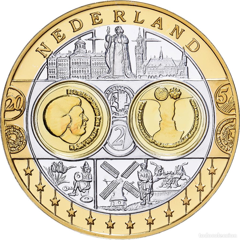 Medallas tem&aacute;ticas: [#1529929] Pa&iacute;ses Bajos, medalla, Europa, Plata, FDC