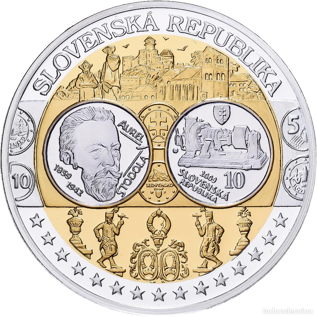 Medallas tem&aacute;ticas: [#1529923] Eslovaquia, medalla, Europa, Plata, FDC