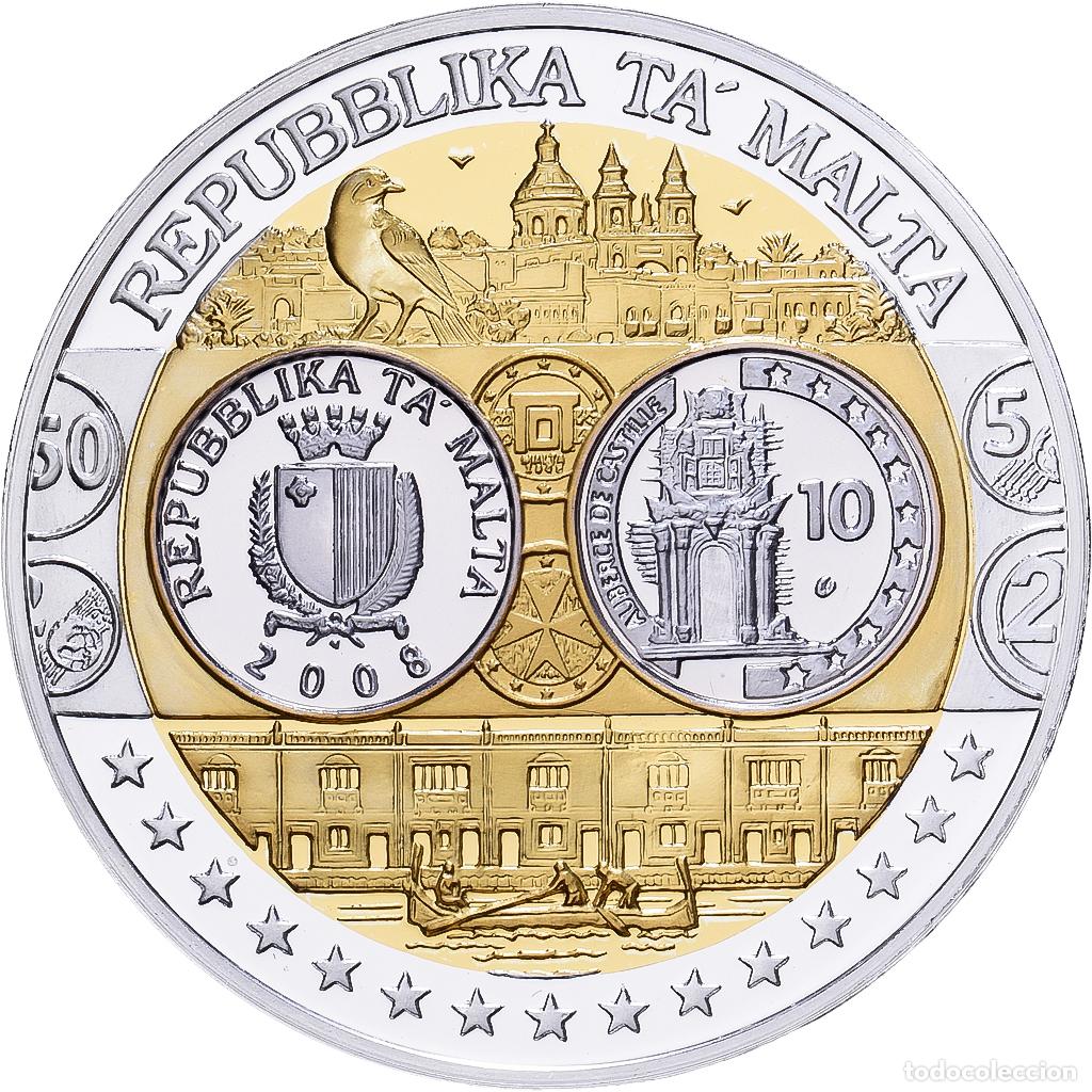 Medallas tem&aacute;ticas: [#1529925] Malta, medalla, Europa, Plata, FDC