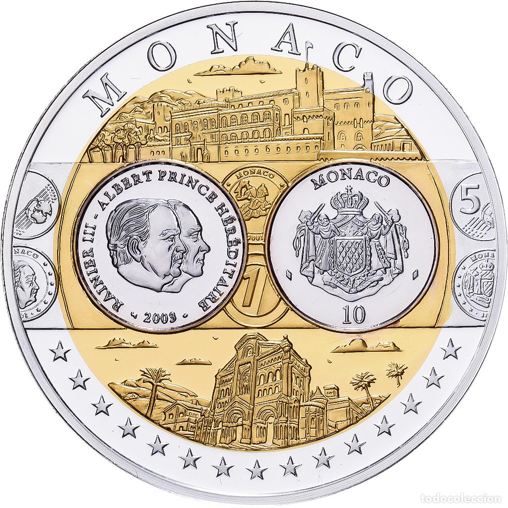 Medallas tem&aacute;ticas: [#1529927] M&oacute;naco, medalla, Europa, Plata, FDC