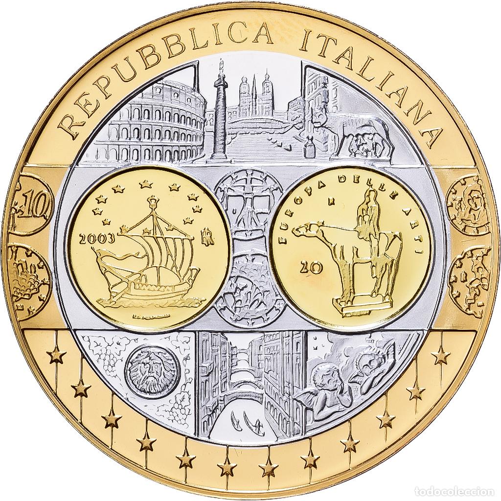 Medallas tem&aacute;ticas: [#1529933] Italia, medalla, Europa, Plata, FDC