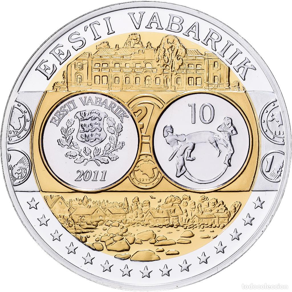 Medallas tem&aacute;ticas: [#1529935] Estonia, medalla, Europa, Plata, FDC
