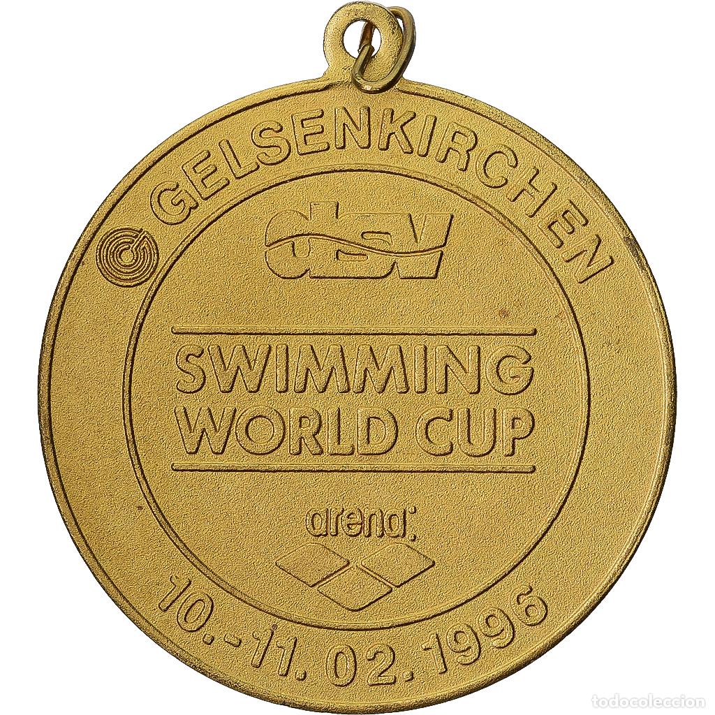 Medallas tem&aacute;ticas: [#1529481] Alemania, medalla, Swimming World Cup, Gelsenkirchen, 1996, Lat&oacute;n, EBC
