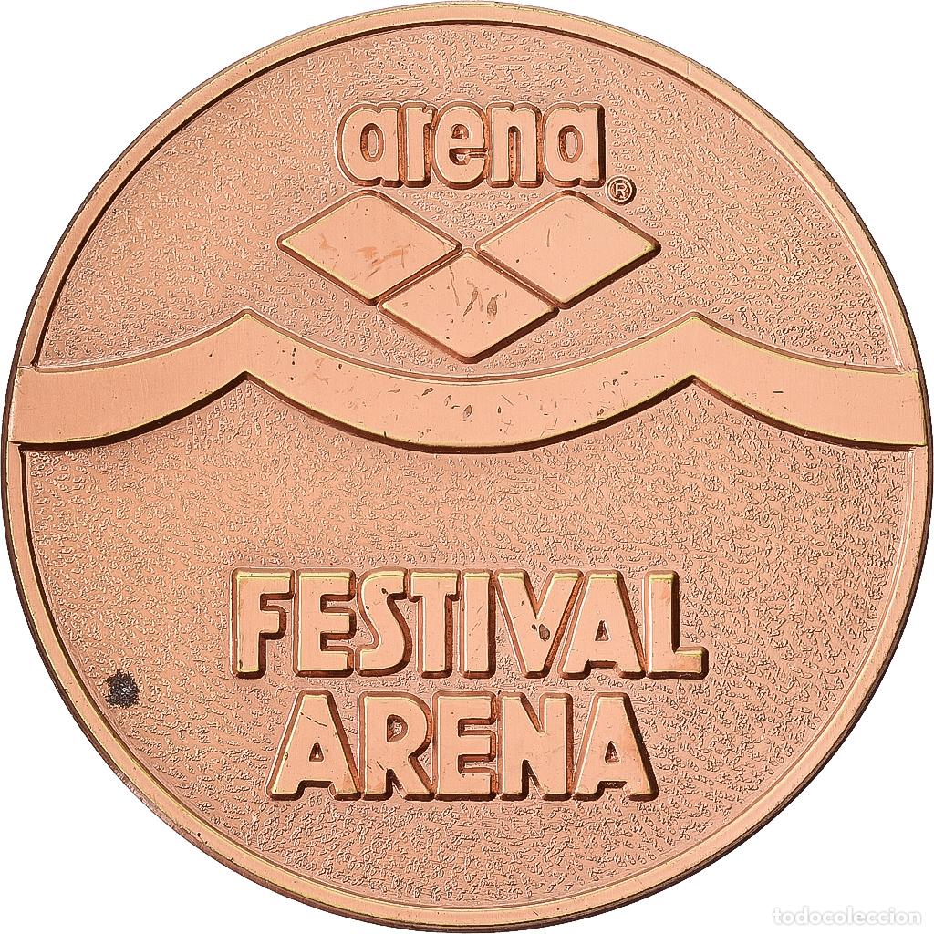 Medallas tem&aacute;ticas: [#1529475] Alemania, medalla, Natation, Festival Arena, Bonn, 1985, Cobre, EBC