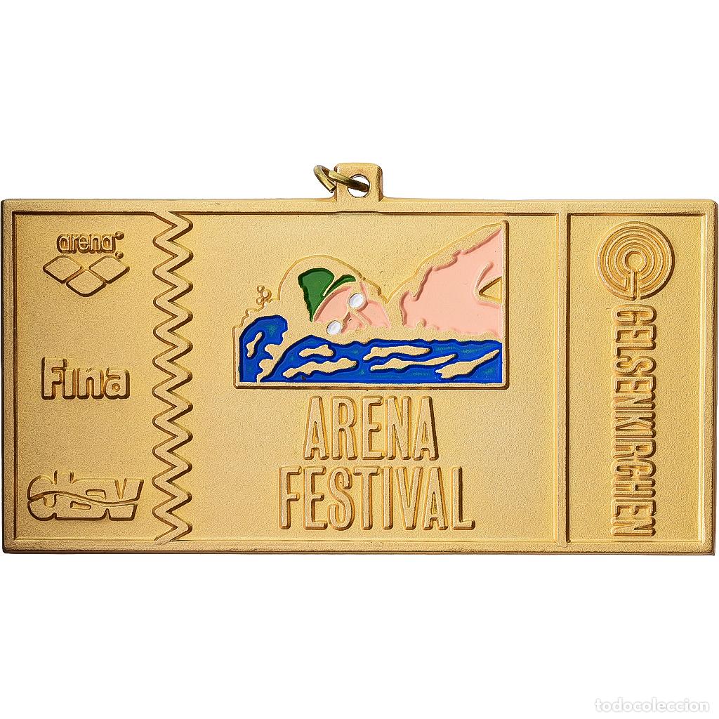 Medallas tem&aacute;ticas: [#1529486] Alemania, medalla, Swimming World Cup, Gelsenkirchen, 1993, Bronce dorado, EBC