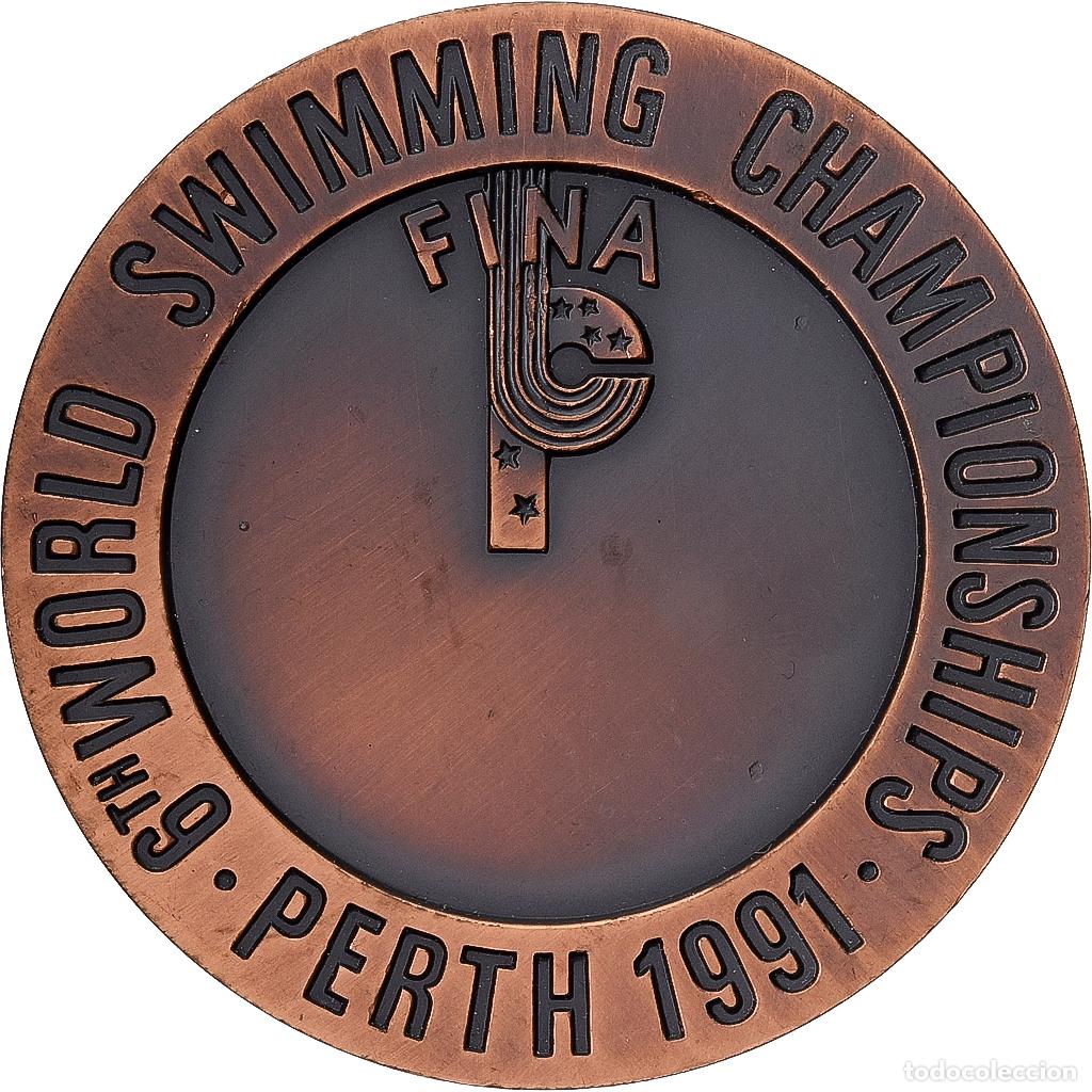 Medallas tem&aacute;ticas: [#1529512] Australia, medalla, 6th World Swimming Championship, Perth, 1991, Bronce, EBC