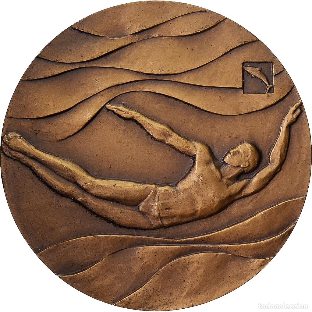 Medallas tem&aacute;ticas: [#1529507] Rusia, medalla, Natation, Moscou,, 1975, Bronce, EBC