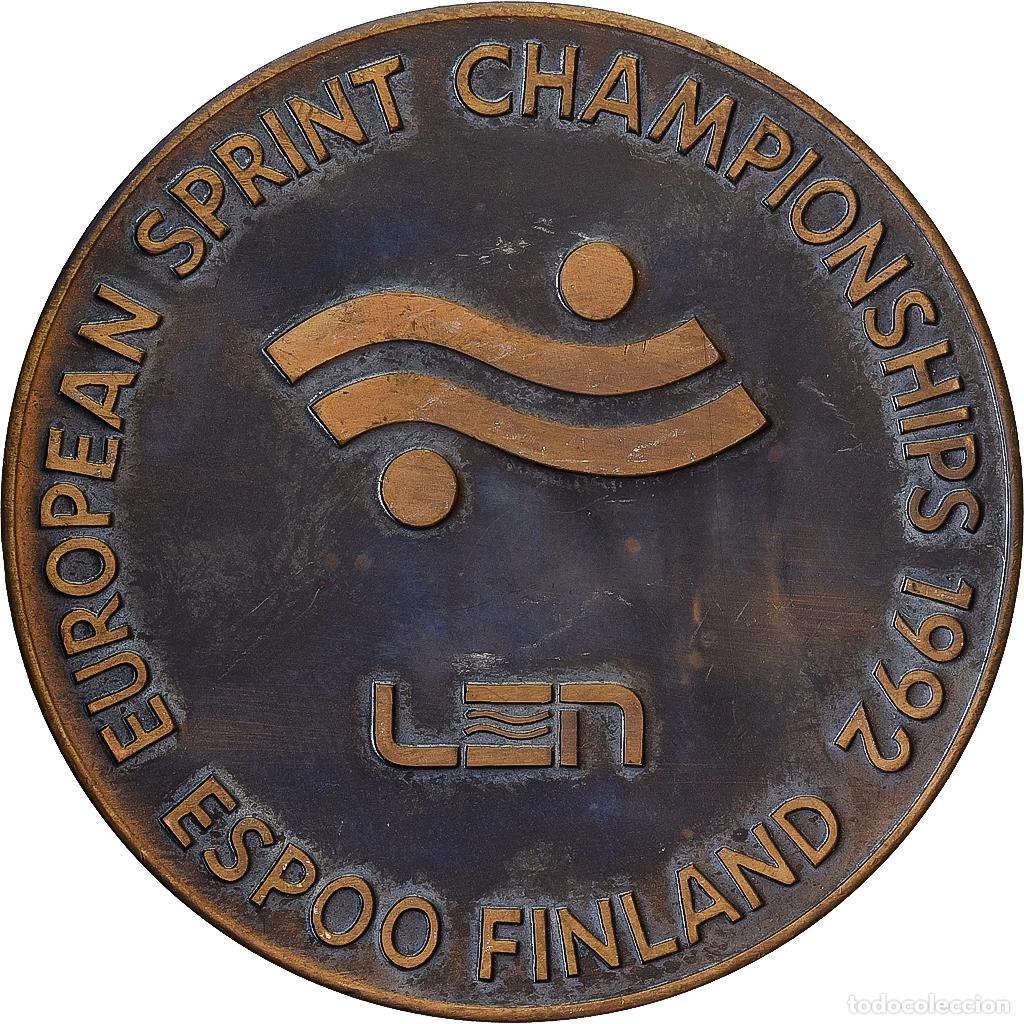 Medallas tem&aacute;ticas: [#1529513] Finlandia, medalla, European Sprint Championships, 1992, Bronce, Natation, EBC