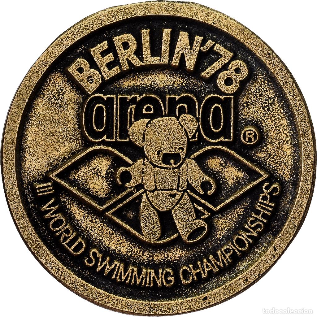Medallas tem&aacute;ticas: [#1529523] Alemania, medalla, III World Swimming Championships, Berlin, Arena, 1978