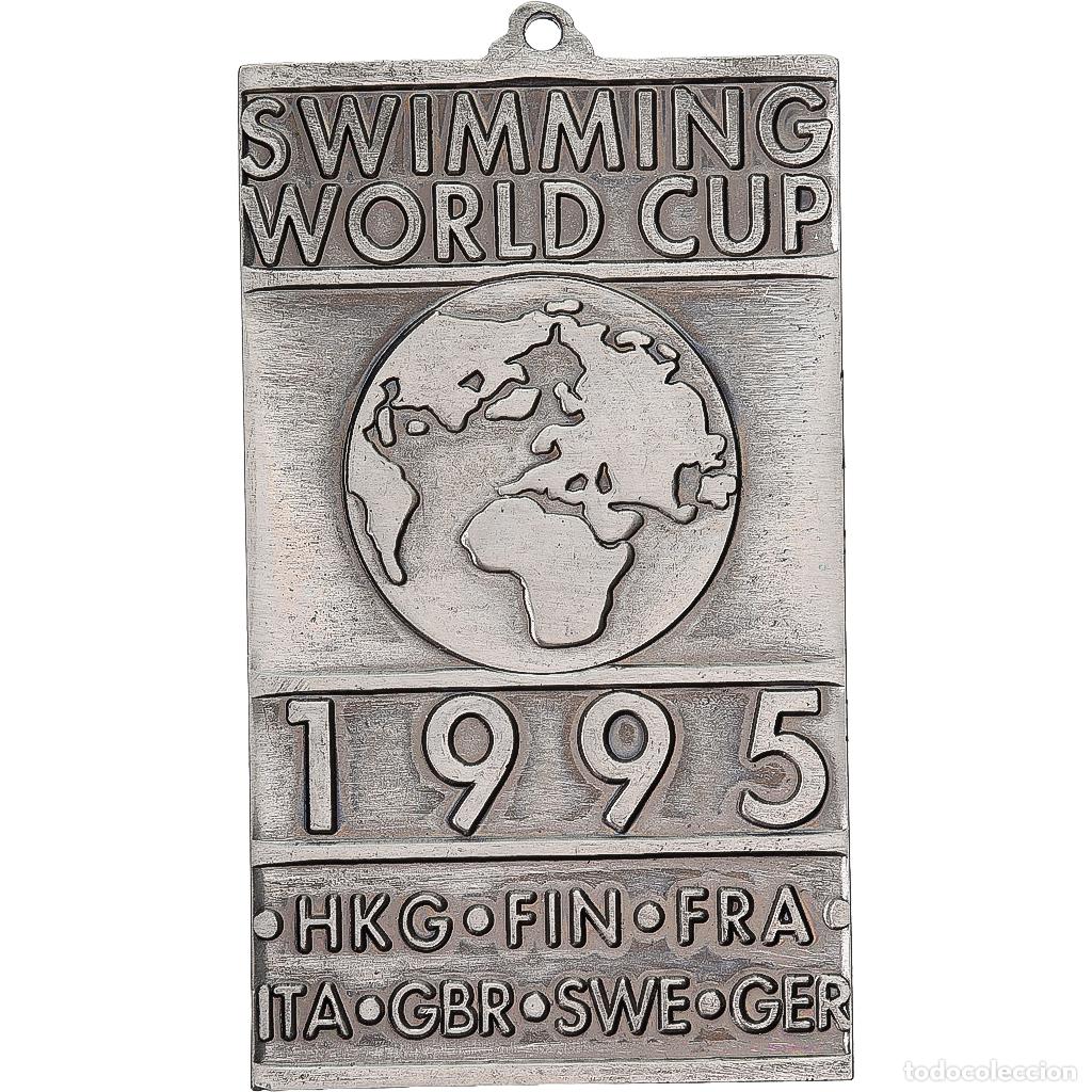 Medallas tem&aacute;ticas: [#1529526] Hong Kong, medalla, Swimming World Cup, 1995, Bronce plateado, SC