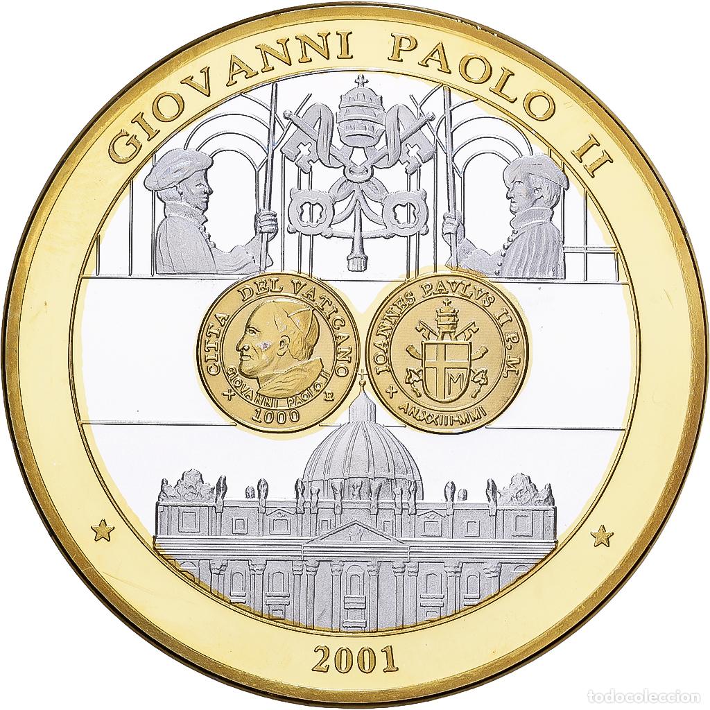 Medallas tem&aacute;ticas: [#1529680] CIUDAD DEL VATICANO, medalla, Le Pape Jean-Paul II, 2009, Plata chapada en