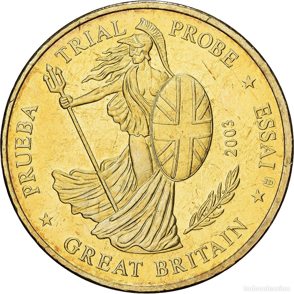 Medallas tem&aacute;ticas: [#1529703] Gran Breta&ntilde;a, medalla, 50 C, Essai Trial, 2003, Cobre - n&iacute;quel dorado, SC