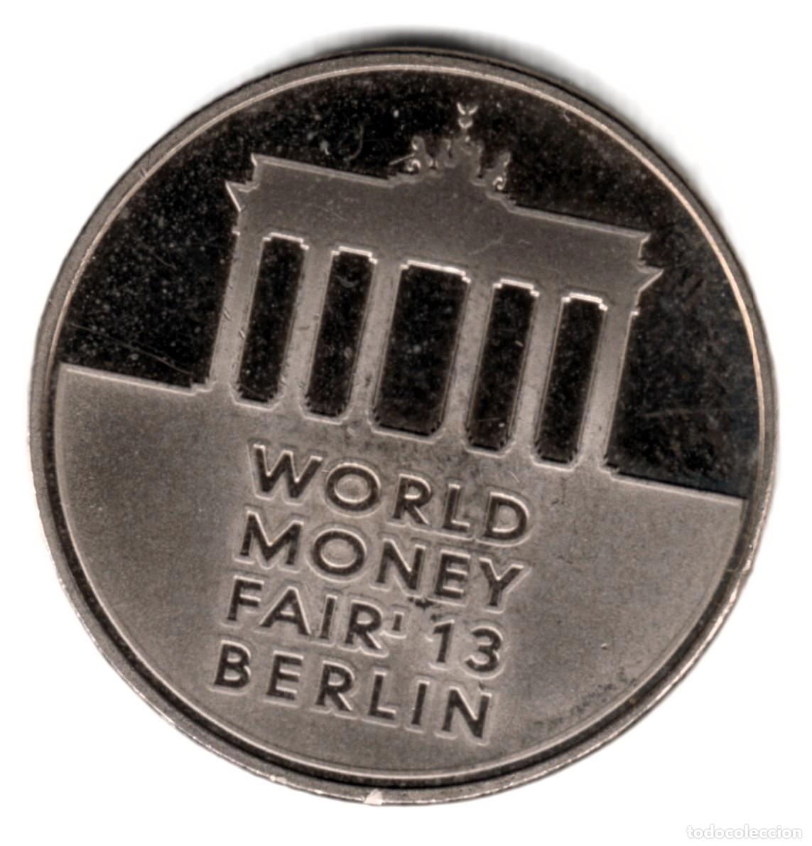 Medallas tem&aacute;ticas: LITUANIA mint token - World Money fair Berlin 2013