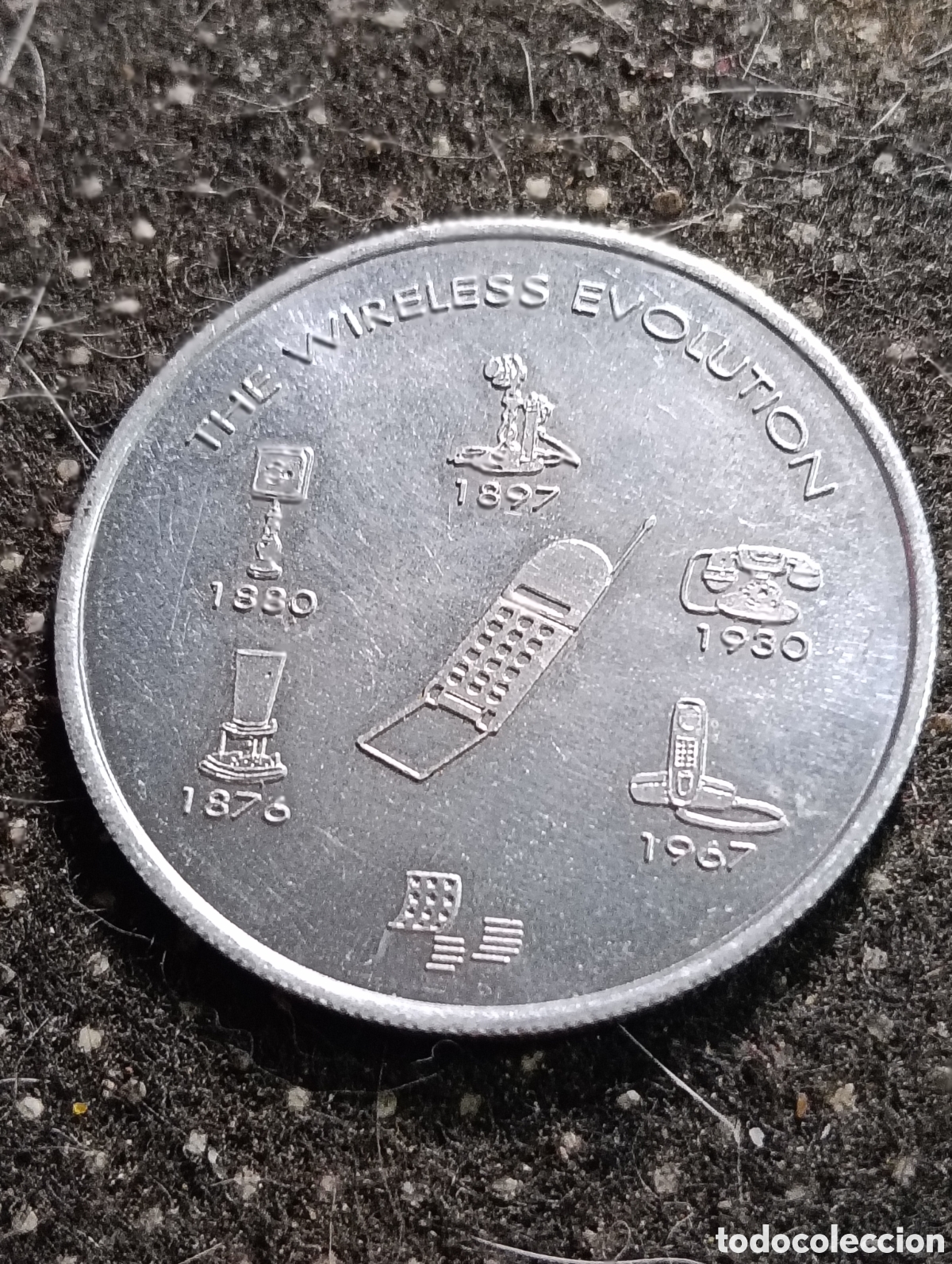 Medallas tem&aacute;ticas: Medalla conmemorativa &rdquo;The Wireless Evolution&rdquo; de Ameritech, acu&ntilde;ada para la Exposici&oacute;n Universal de