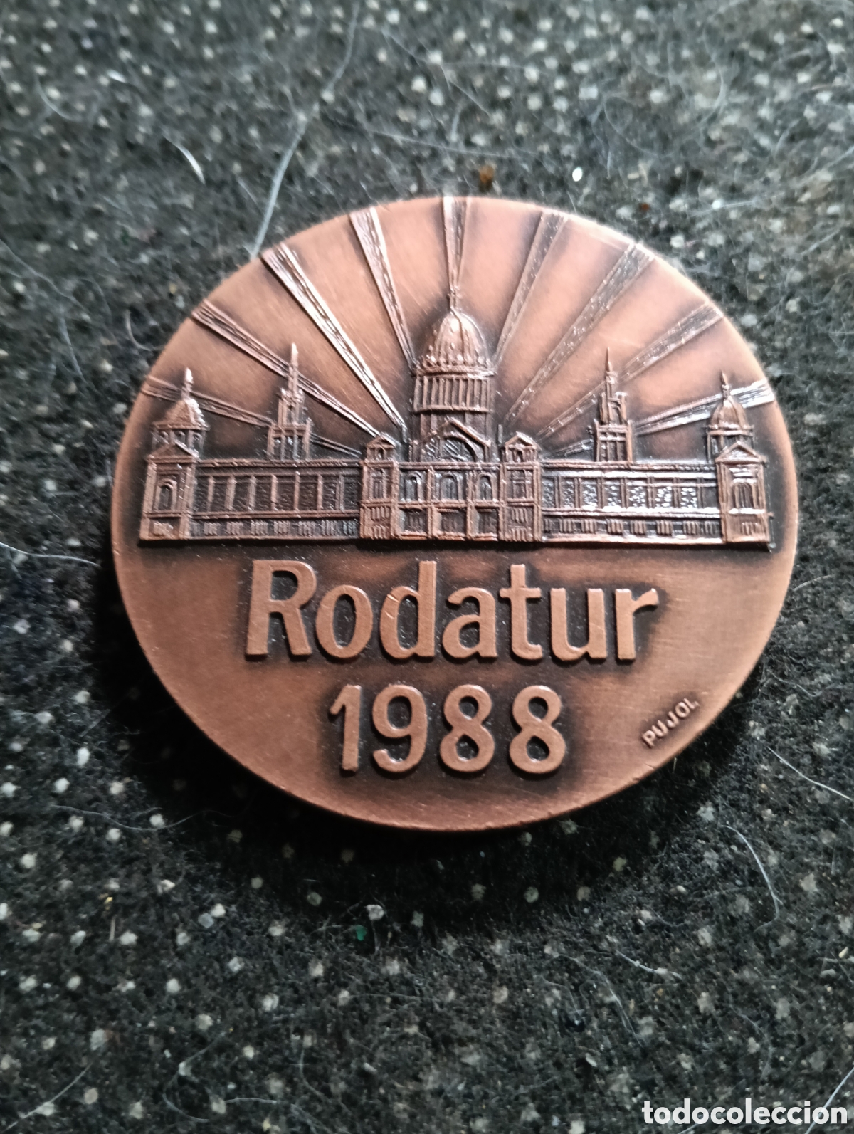 Medallas tem&aacute;ticas: Medalla RODATUR 1988 Sal&oacute;n Internacional del Turismo Barcelona 1988, impecable mide 5 cm de di&aacute;metro