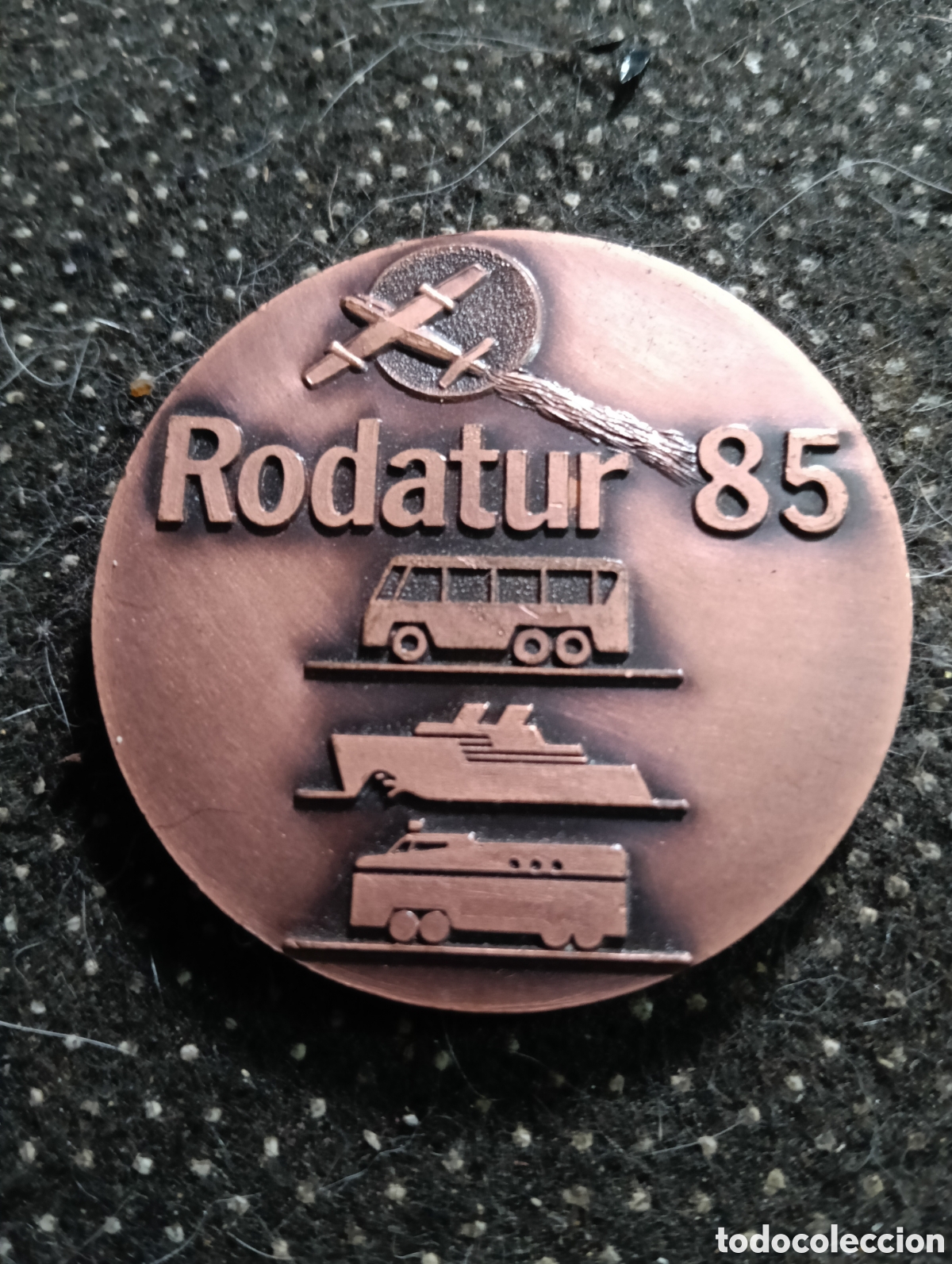 Medallas tem&aacute;ticas: Medalla RODATUR 1985 Sal&oacute;n Internacional del Turismo Barcelona 1985, impecable mide 5 cm de di&aacute;metro