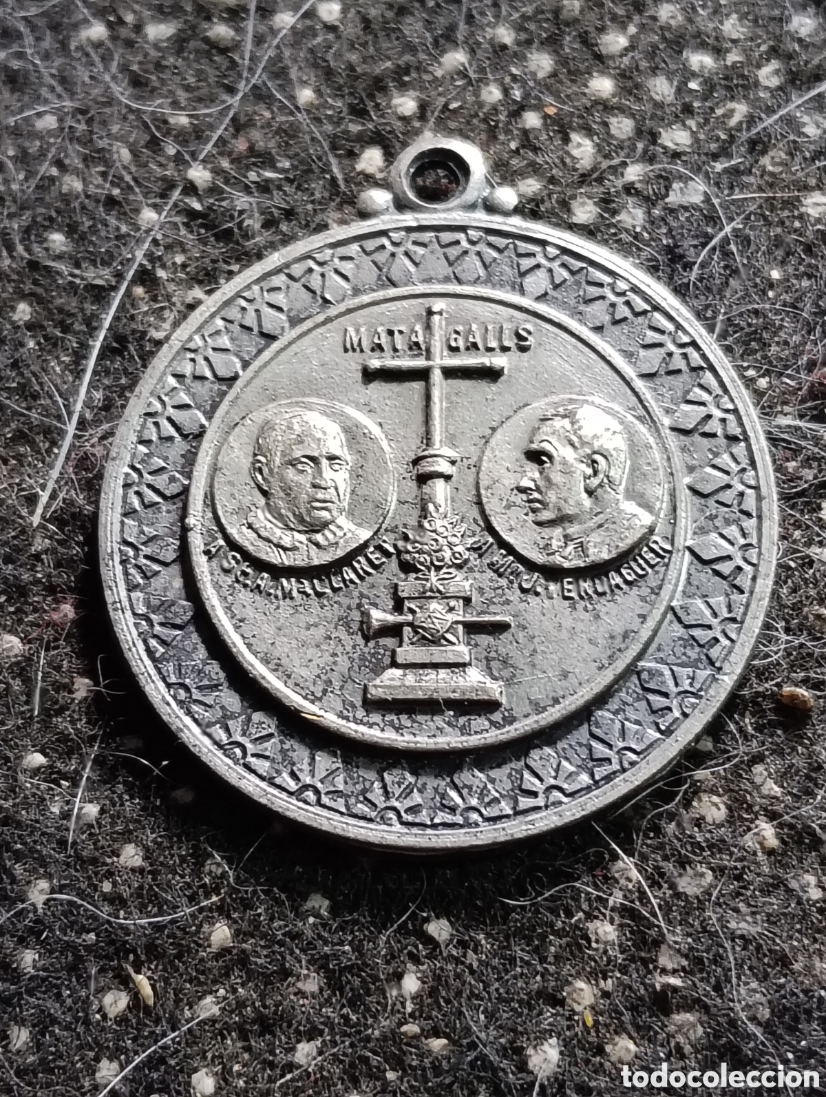 Medallas tem&aacute;ticas: Medalla MATAGALLS, J. VERDAGUER Y EL PADRE CLARET, premio Dels aplecs premio a la constancia mide 3