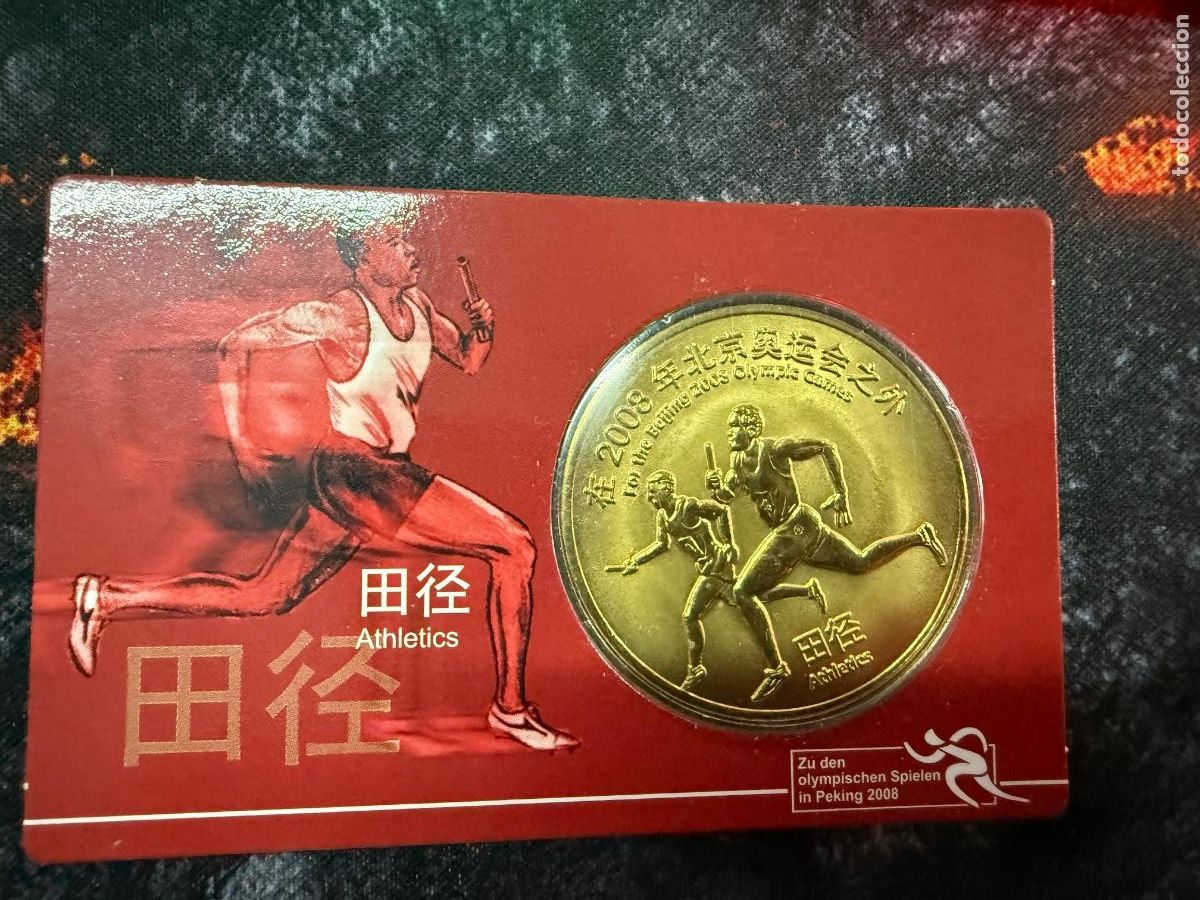 Thematic medals: MEDALLA CONMEMORATIVA JJ.OO. PEK&Iacute;N 2008 &ndash; EDICI&Oacute;N ESPECIAL &ldquo;ATHLETICS&rdquo; EN BL&Iacute;STER ORIGINAL
