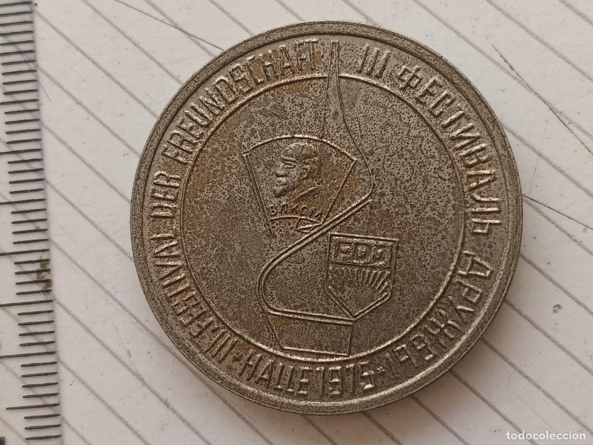 Medallas tem&aacute;ticas: III. Festival der Freundschaft, Amistad Alemania Oriental DDR URSS