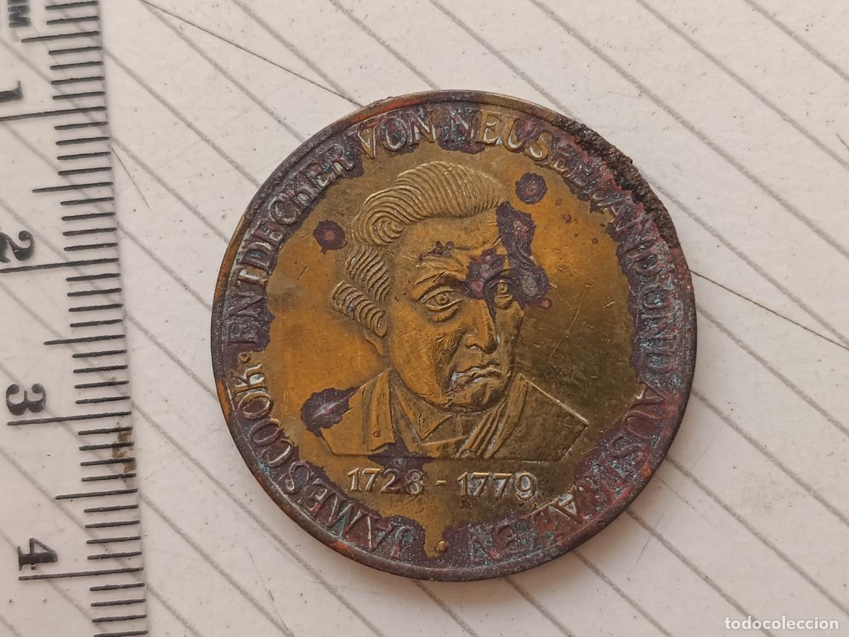Medallas tem&aacute;ticas: ALEMANIA JAMES COOK, TOKEN, ENTDECKER VON NEUSEELAND UND AUSTRALIEN