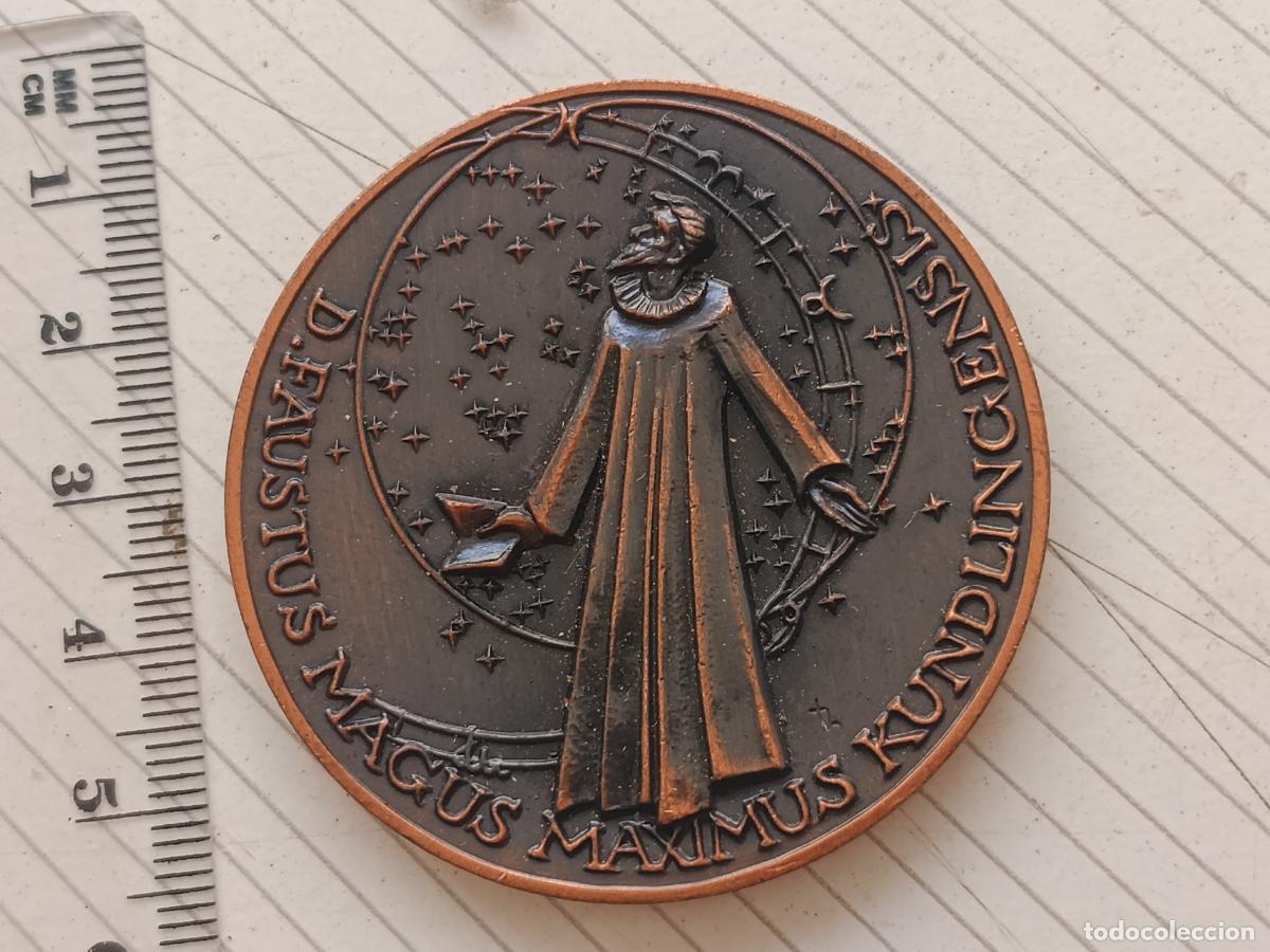 Medallas tem&aacute;ticas: Alemania. Dr. Faust. Doctor Fausto. Knittlingen 1975