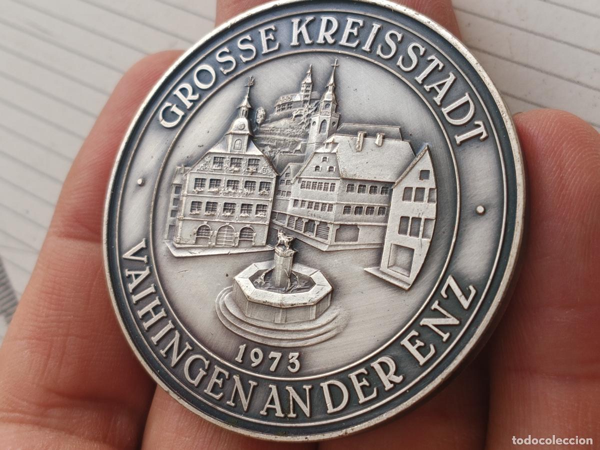 Medallas tem&aacute;ticas: Medall&oacute;n. Sello medieval 1975. Alemania. Vahingen an der Enz