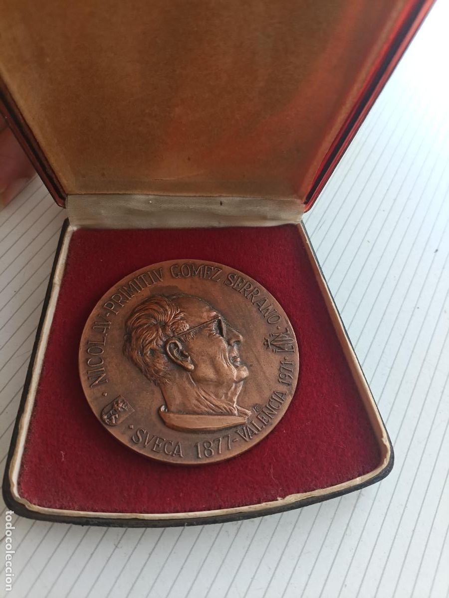 Medallas tem&aacute;ticas: Medalla de Valencia Nicolau Primitiu Gimez Serrano Sueca 1877 - Valencia 1971