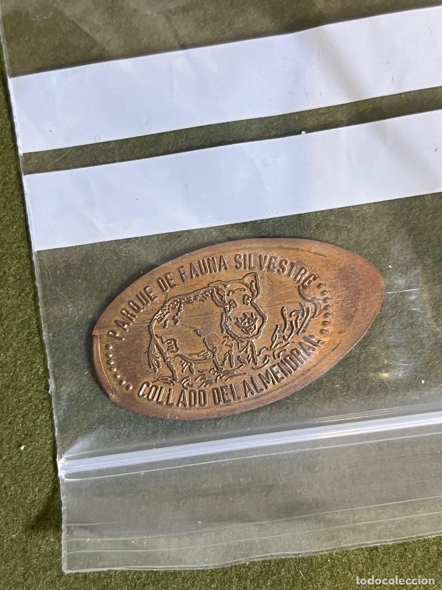 Medallas tem&aacute;ticas: Moneda elongada Parque de Fauna Silvestre Collado del Almendral Ja&eacute;n jabal&iacute; souvenir tur&iacute;stico elong