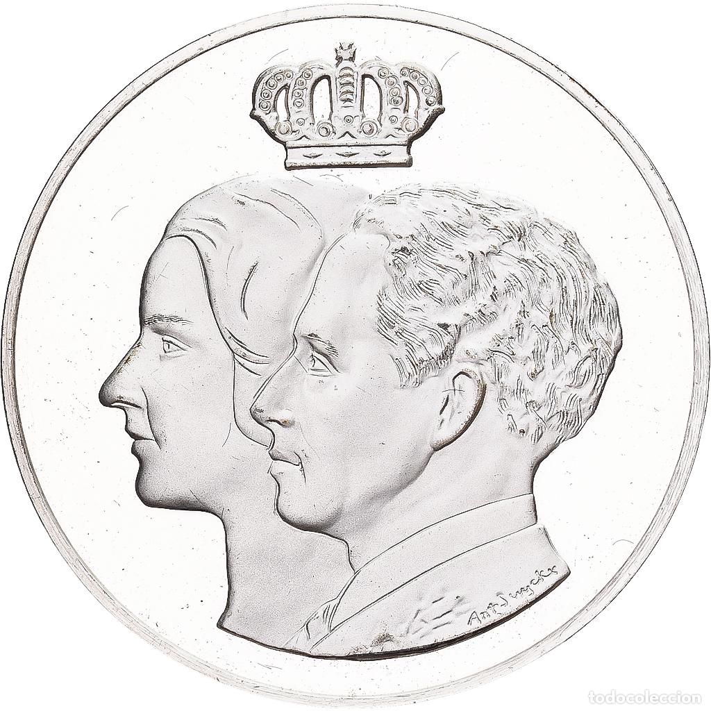 Medallas tem&aacute;ticas: [#1214039] B&eacute;lgica, medalla, Leopold III et Astrid, 1980, Plata, SC