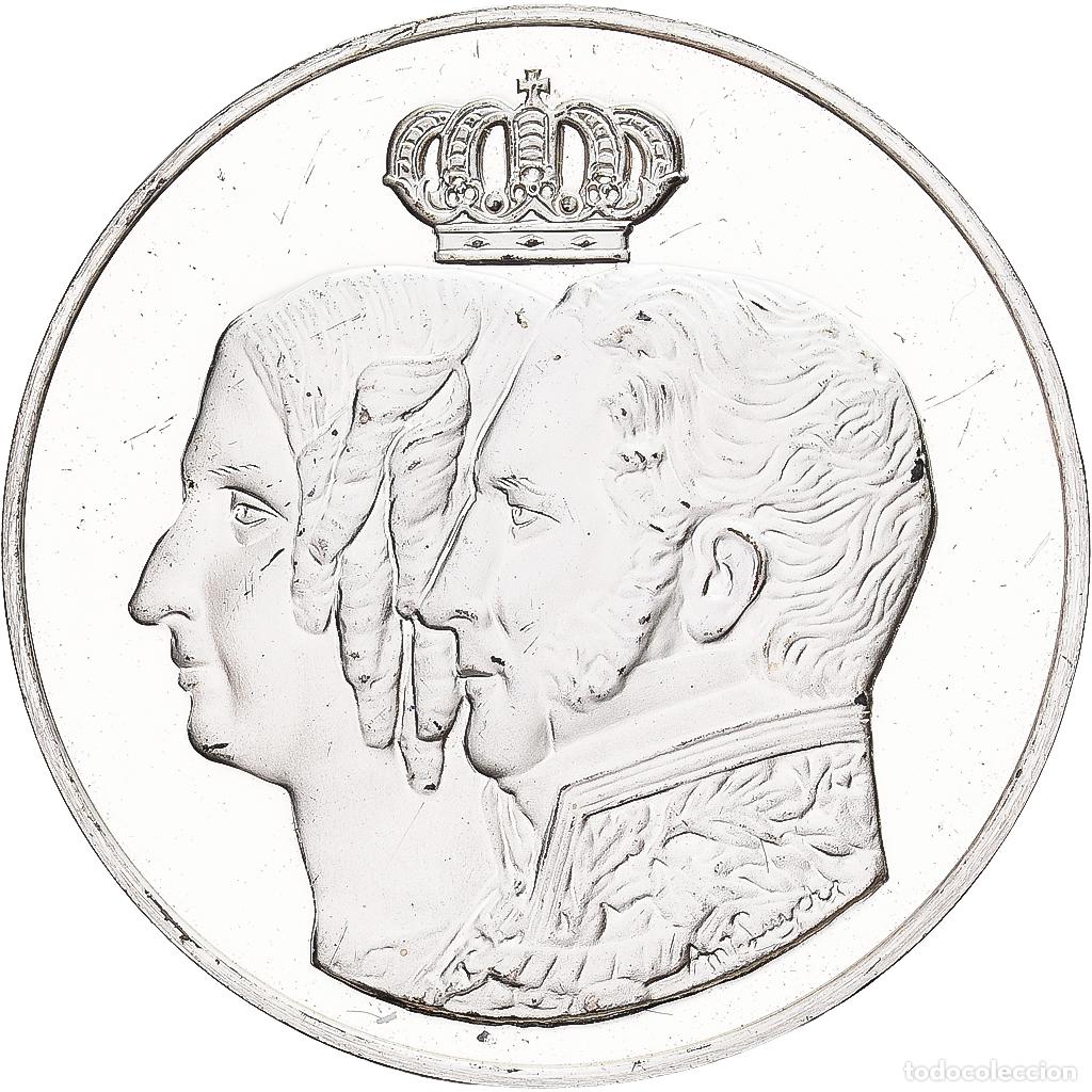 Medallas tem&aacute;ticas: [#1214040] B&eacute;lgica, medalla, L&eacute;opold I et Louise-Marie, 1980, Plata, SC