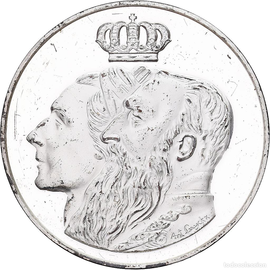 Medallas tem&aacute;ticas: [#1214043] B&eacute;lgica, medalla, L&eacute;opold II et Marie-Henriette, 1980, Plata, SC