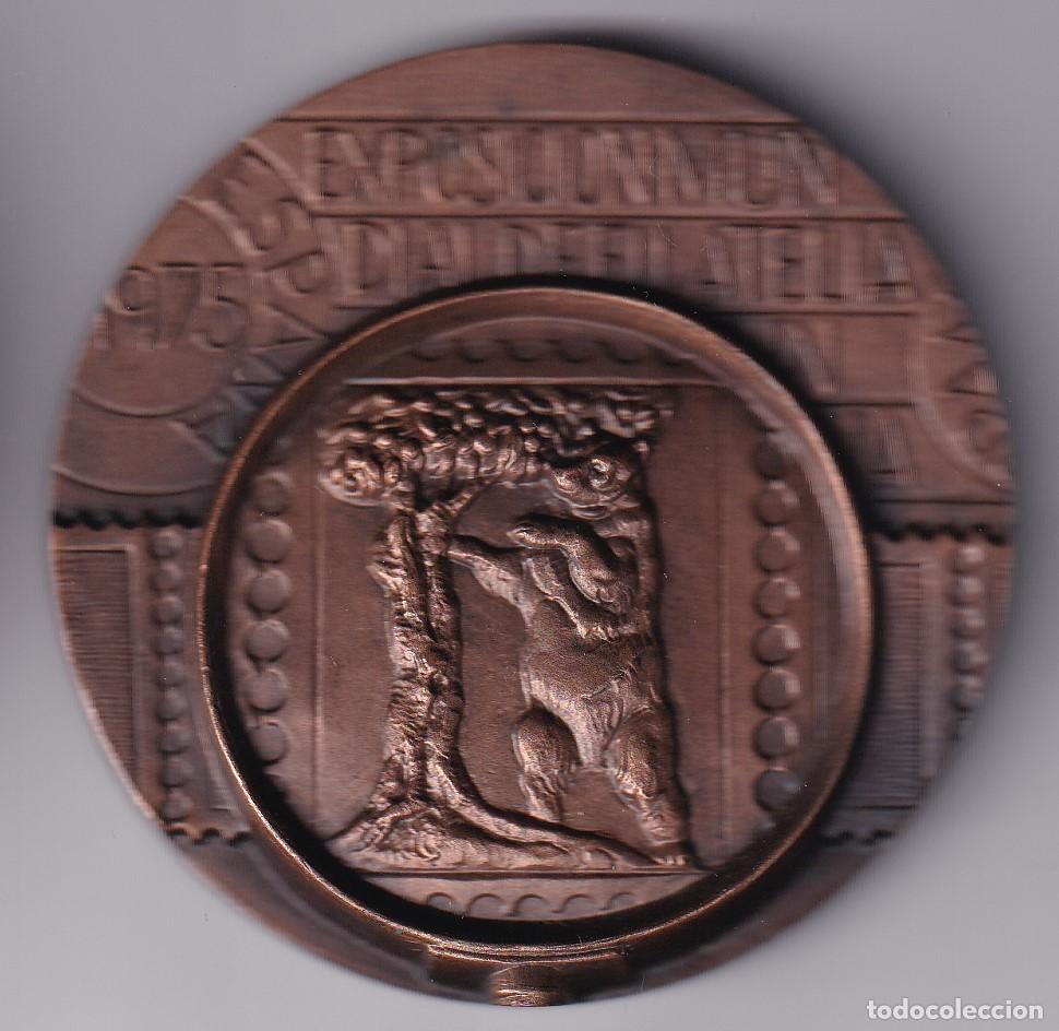 Thematic medals: MEDALLA DE LA EXPOSICI&Oacute;N MUNDIAL DE FILATELIA EN MADRID DEL A&Ntilde;O 1975 (DIAMETRO 7,5cm)